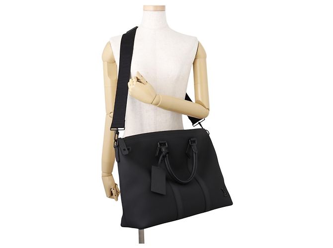 Lockit Borsa Tote Louis Vuitton in pelle Taurillon Nero - vista 5