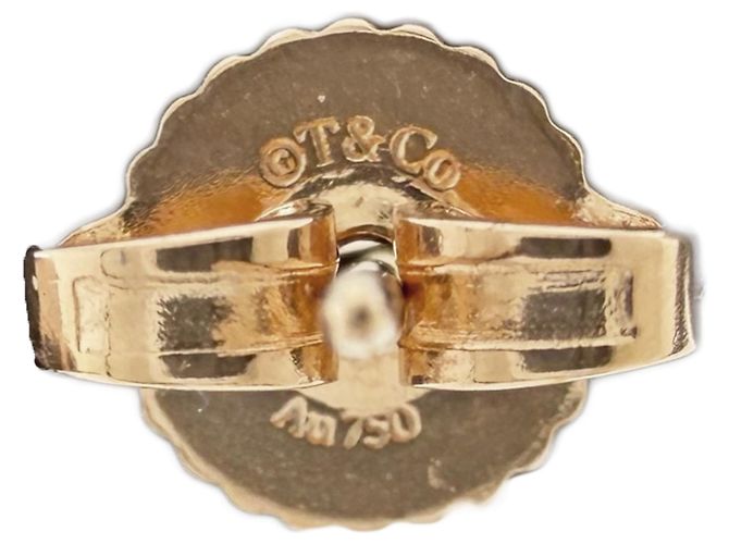 Autre Marque Orecchini a cerchio Tiffany & Co. T Wire Bar in oro rosa D'oro - vista 6