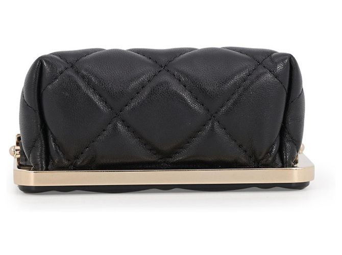 Bolsa de Ombro Chanel Matelassé com Corrente Preto - vista 3