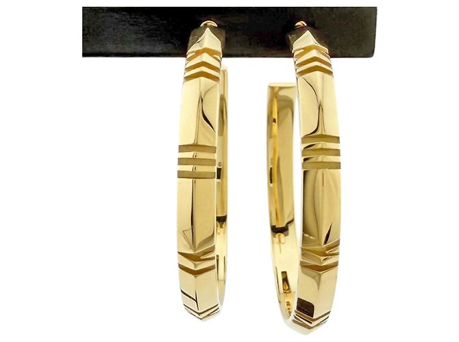 Autre Marque Orecchini a cerchio Tiffany & Co. Atlas X D'oro - vista 3