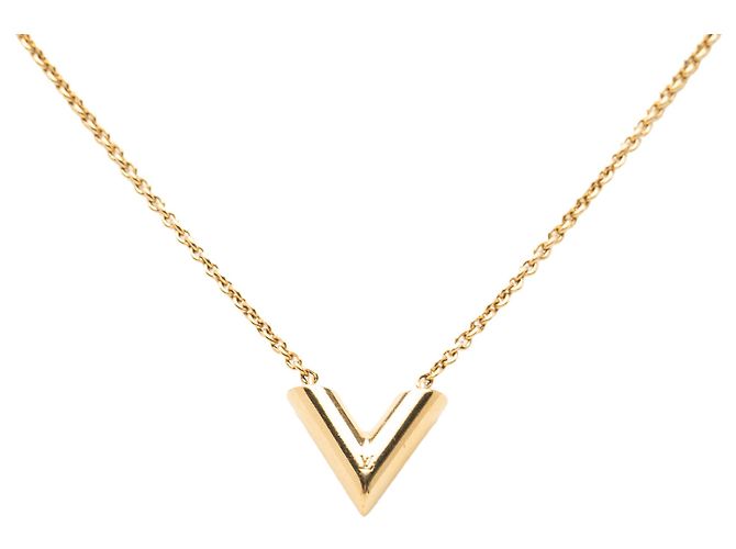 Collar Essential V Supple Louis Vuitton Gold Plated Gold Dorado - vista 2