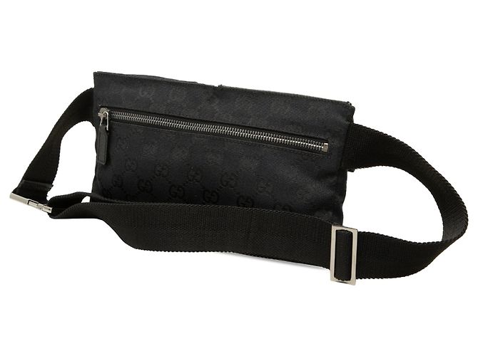 Borsa cintura Gucci Blue GG Canvas con doppia tasca Blu navy - vista 2