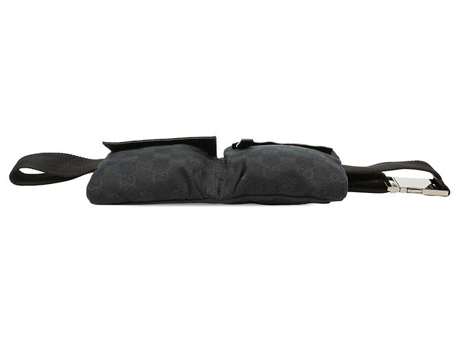 Borsa cintura Gucci Blue GG Canvas con doppia tasca Blu navy - vista 3