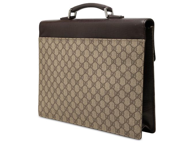 Borsa da lavoro Gucci Beige GG Supreme - vista 2