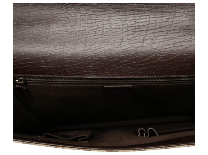Borsa da lavoro Gucci Beige GG Supreme - vista 4