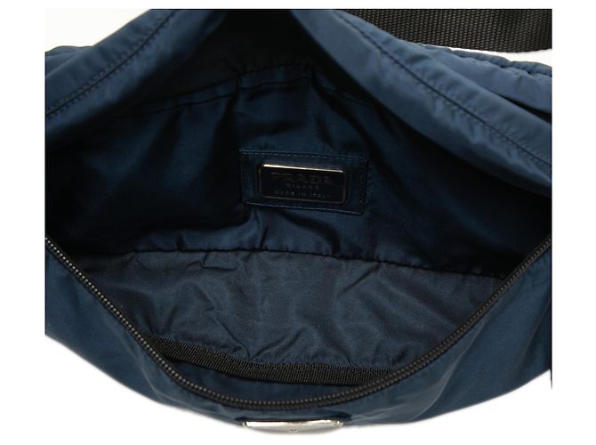 Prada Gürteltasche aus blauem Tessuto Dunkelblau - Ansicht 4