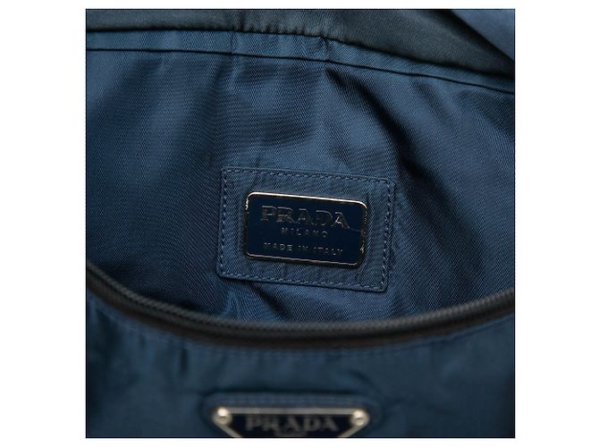 Prada Gürteltasche aus blauem Tessuto Dunkelblau - Ansicht 5