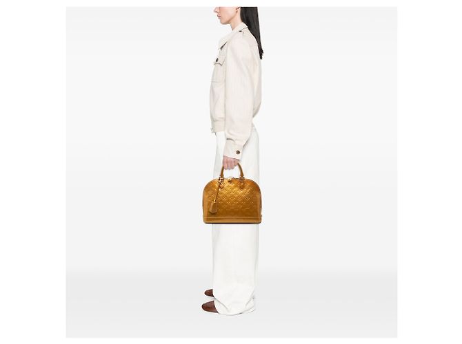 Louis Vuitton Gold Monogram Vernis Alma PM Golden - Ansicht 6