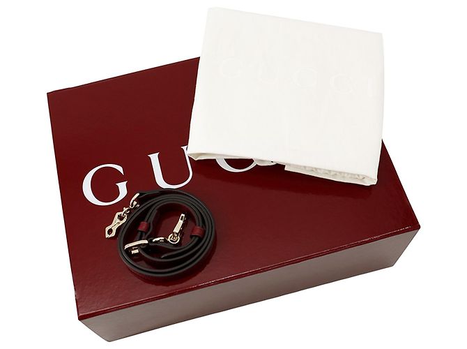 Borsa Gucci Beige GG Supreme Horsebit 1955 con manico superiore - vista 14