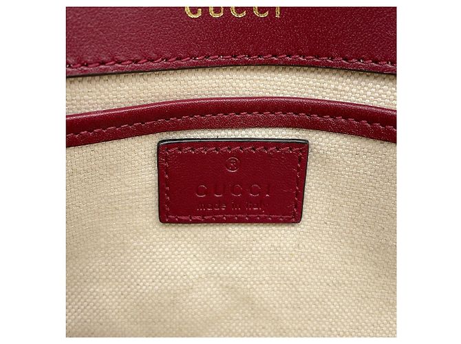 Borsa Gucci Beige GG Supreme Horsebit 1955 con manico superiore - vista 7