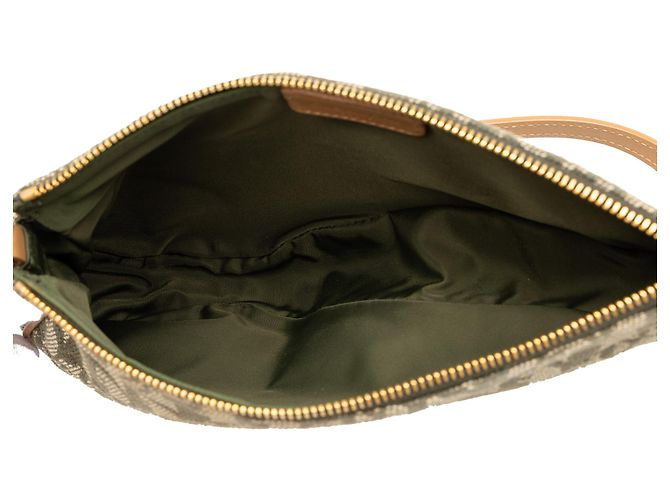 Autre Marque Pochette Saddle Mini Diorissimo in tela verde Dior - vista 4