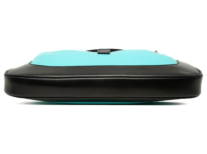 Borsa a tracolla Jackie Gucci in tela blu - vista 3