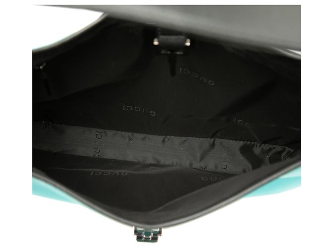 Borsa a tracolla Jackie Gucci in tela blu - vista 4