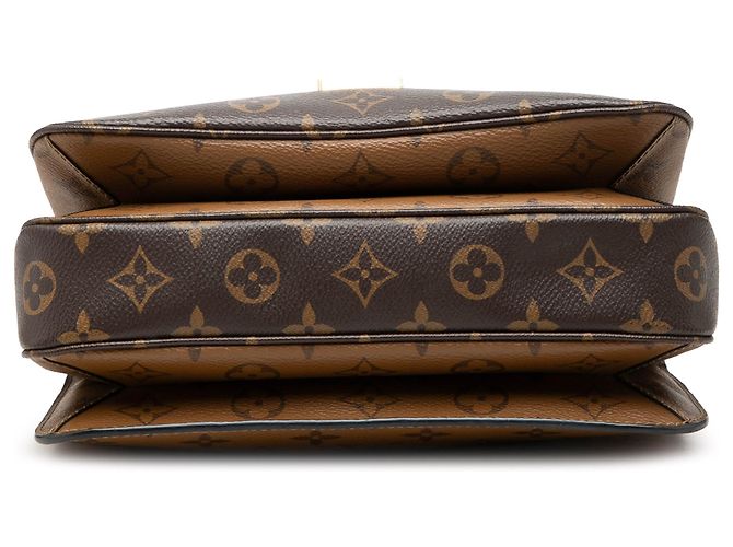 Louis Vuitton Brown Monogram Reverse Pochette Metis Castaño - vista 3