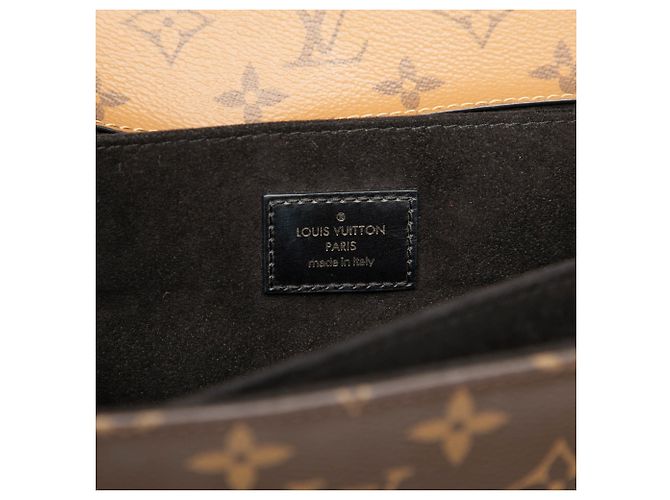 Louis Vuitton Brown Monogram Reverse Pochette Metis Castaño - vista 5