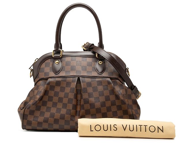Louis Vuitton Brown Damier Ebene Trevi PM Castaño - vista 7
