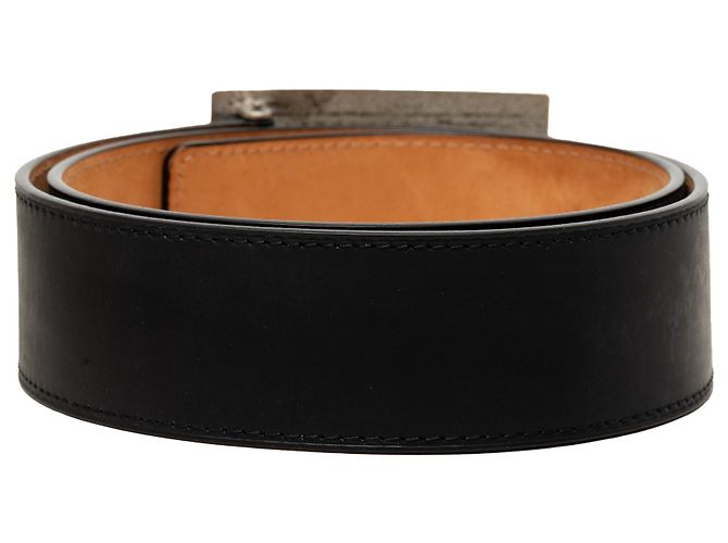 Louis Vuitton Travelling Requisites Gürtel aus schwarzem Leder - Ansicht 3