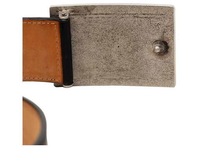 Louis Vuitton Travelling Requisites Gürtel aus schwarzem Leder - Ansicht 5