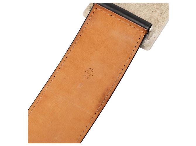 Louis Vuitton Travelling Requisites Gürtel aus schwarzem Leder - Ansicht 6