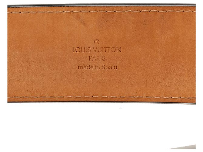 Louis Vuitton Travelling Requisites Gürtel aus schwarzem Leder - Ansicht 7