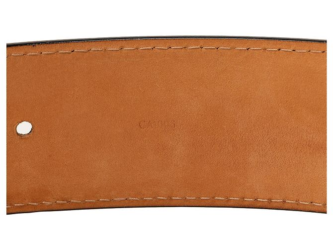 Louis Vuitton Travelling Requisites Gürtel aus schwarzem Leder - Ansicht 8