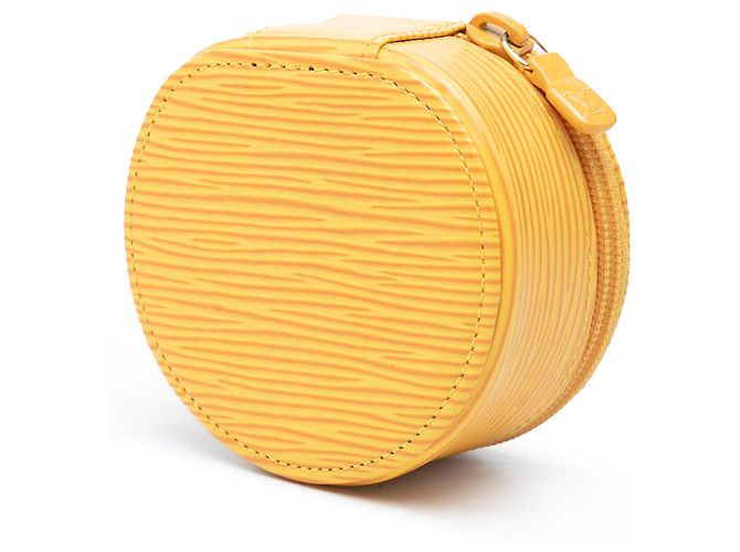 Louis Vuitton Yellow Epi Ecrin Bijoux Travel Jewelry Case Giallo - vista 2