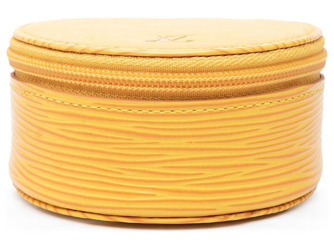 Louis Vuitton Yellow Epi Ecrin Bijoux Travel Jewelry Case Giallo - vista 3
