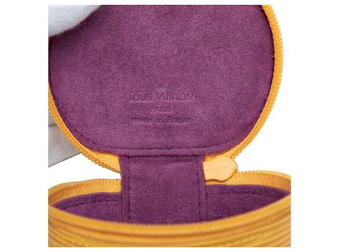 Louis Vuitton Yellow Epi Ecrin Bijoux Travel Jewelry Case Giallo - vista 5