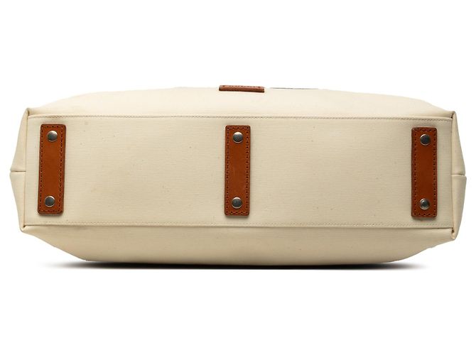 Bolso Tote Gucci de lona Web marrón Castaño Beige - vista 3