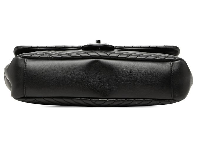 Chanel Black Large Lambskin CC Crossing Flap Nero - vista 3