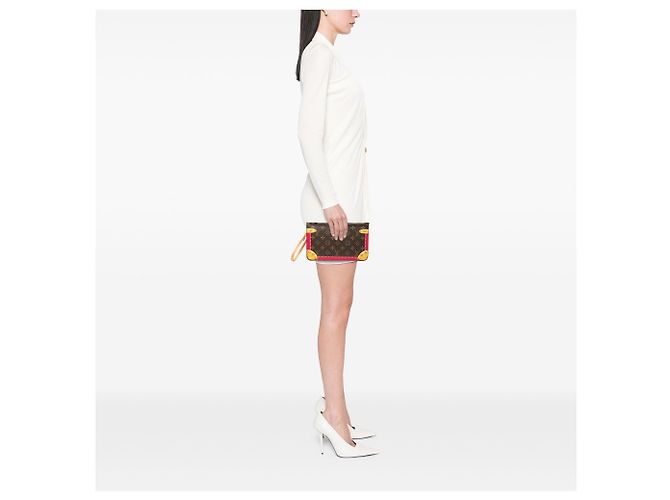Bolso Louis Vuitton Brown Monogram Summer Trunks Neverfull MM Castaño - vista 6