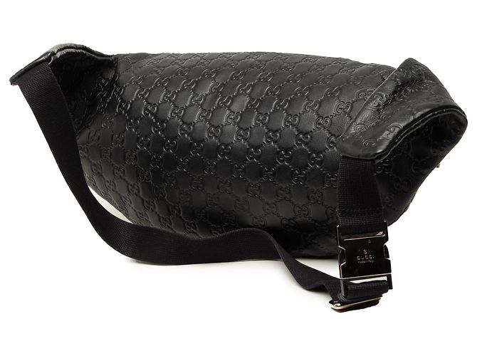 Gucci Black Guccissima Web Gürteltasche Schwarz - Ansicht 2