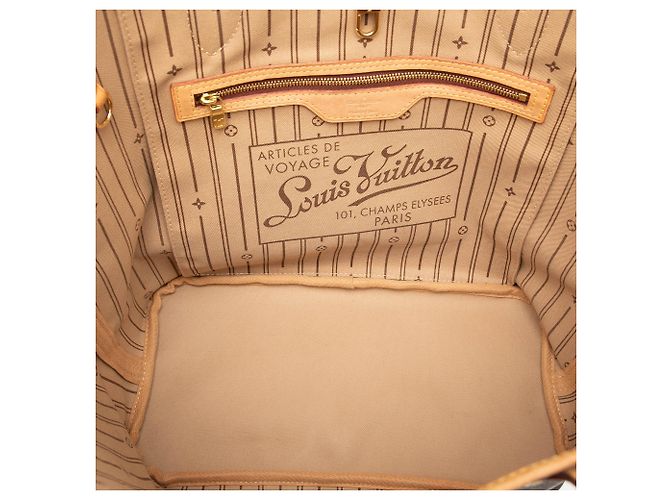 Louis Vuitton Brown Monogram Neverfull MM - view 4