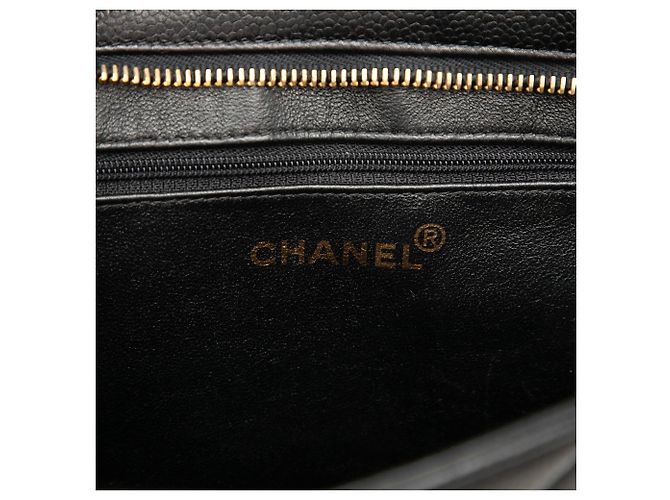 Chanel Black Caviar Medallion Tote Schwarz - Ansicht 5