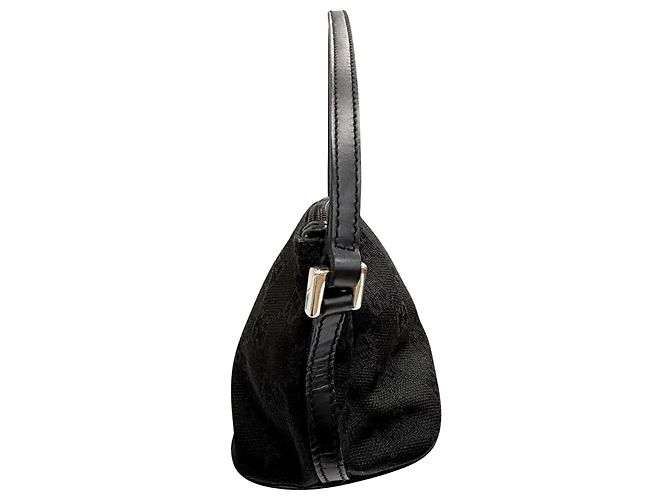 Gucci Black GG Canvas Boat Nero - vista 10