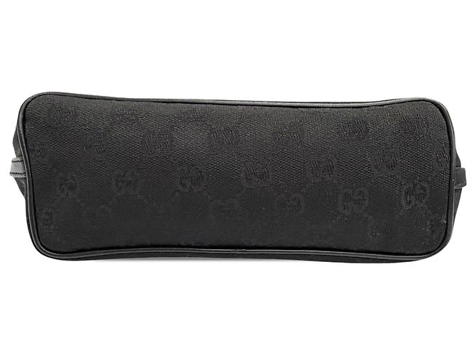 Gucci Black GG Canvas Boat Nero - vista 3