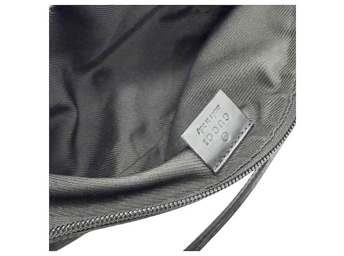 Gucci Black GG Canvas Boat Nero - vista 4