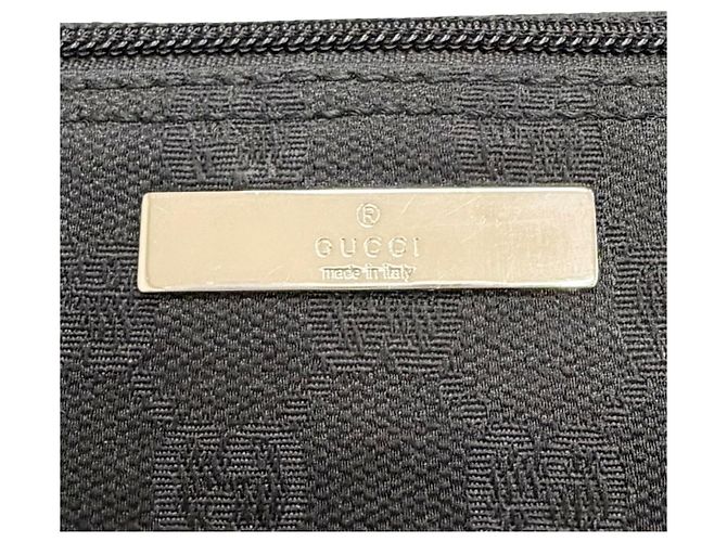 Gucci Black GG Canvas Boat Nero - vista 6