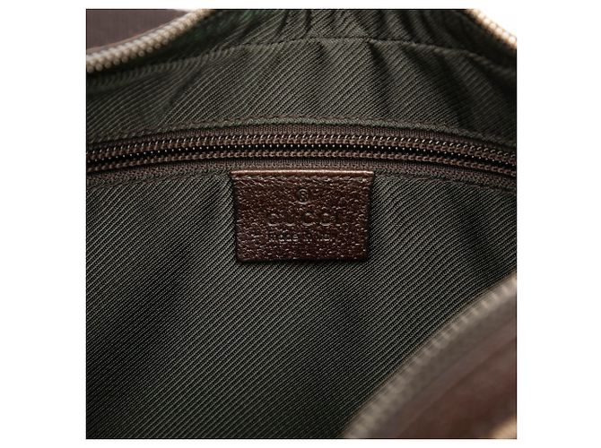 Borsa a tracolla Gucci in tela GG beige - vista 5