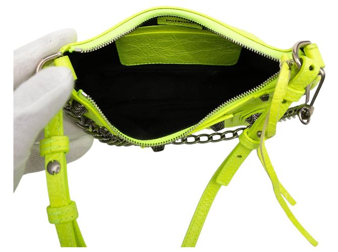 Balenciaga Yellow Mini Lambskin Motocross Le Cagole Giallo - vista 4