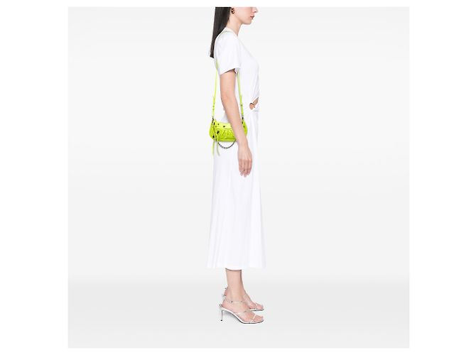 Balenciaga Yellow Mini Lambskin Motocross Le Cagole Giallo - vista 6
