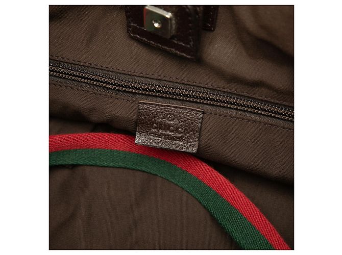 Gucci Beige GG Canvas Web Double Pockets Tote - Ansicht 5