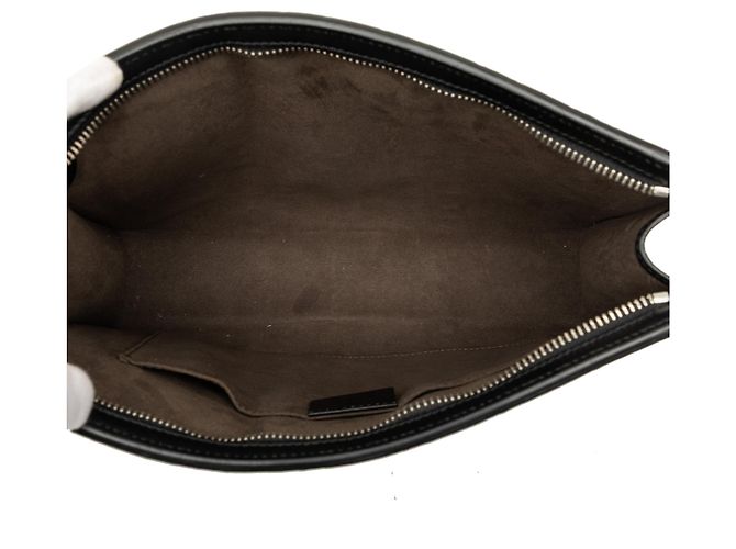 Clutch Gucci Black Guccissima Web Nero - vista 4