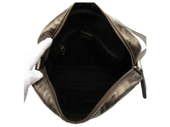 Gucci Gold GG Imprime Crossbody D'oro - vista 4