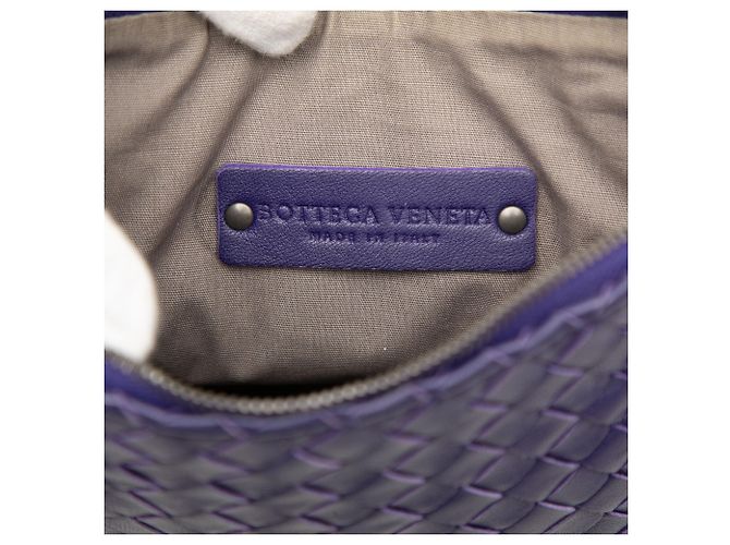Bottega Veneta Borsa a tracolla Small Nappa Intrecciato Viola Porpora Viola scuro - vista 5