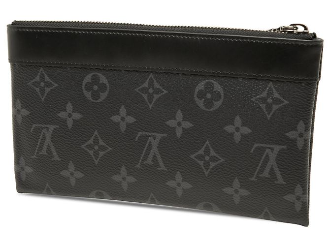 Louis Vuitton Black Monogram Eclipse Pochette Discovery PM Noir - vue 2