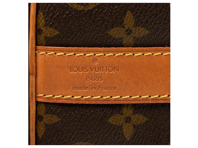 Louis Vuitton Brown Monogram Keepall Bandouliere 50 Marrone - vista 5
