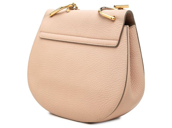 Chloé Drew Crossbody in pelle rosa Small - vista 2