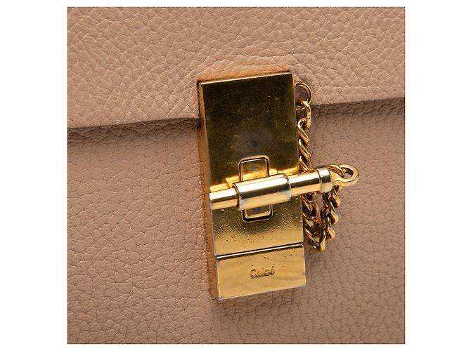Chloé Drew Crossbody in pelle rosa Small - vista 7
