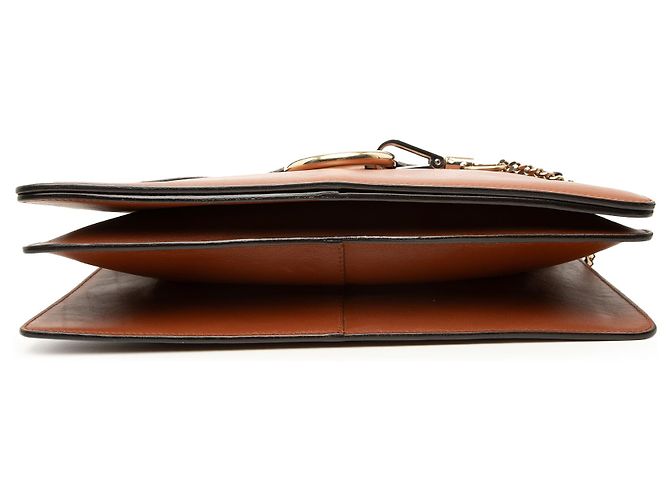 Chloé Faye Crossbody in vitello e camoscio marrone Medium - vista 3